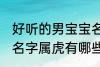 好听的男宝宝名字属虎 好听的男宝宝名字属虎有哪些