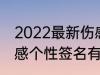 2022最新伤感个性签名 2022最新伤感个性签名有哪些