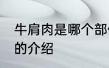 牛肩肉是哪个部位怎么吃较好 牛肩肉的介绍