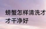 螃蟹怎样清洗才干净好 螃蟹如何清洗才干净好