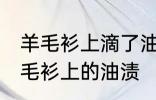 羊毛衫上滴了油怎么清洗 怎么清洁羊毛衫上的油渍