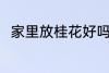 家里放桂花好吗 家里可以养桂花吗
