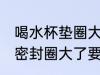 喝水杯垫圈大了要怎么处理 喝水杯的密封圈大了要怎么处理