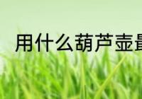 用什么葫芦壶最好 葫芦壶哪种好用