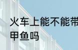 火车上能不能带甲鱼上车 火车上能带甲鱼吗