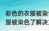 彩色的衣服被染色了怎么办 彩色的衣服被染色了解决方法