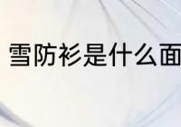 雪防衫是什么面料 雪防衫是什么材质
