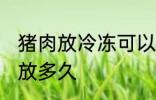 猪肉放冷冻可以放多久 猪肉放冰箱能放多久